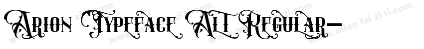 Arion Typeface Alt Regular字体转换